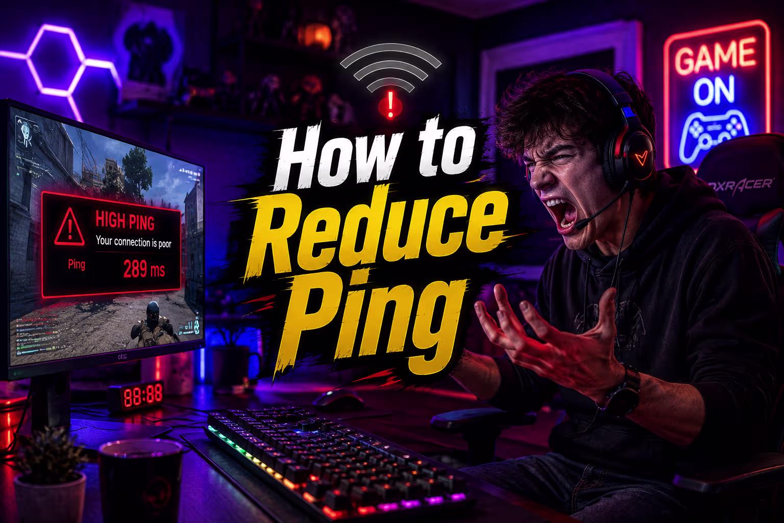 how to reduce ping